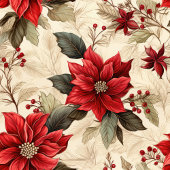 Red Poinsettia Tablecloth Classic Holiday Decor