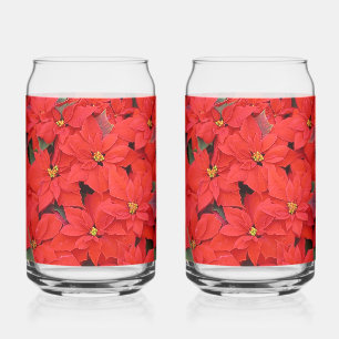Red Poinsettias I Christmas Holiday Floral Photo