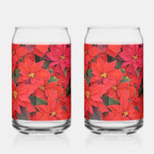 Red Poinsettias I Christmas Holiday Floral Photo (Verso)