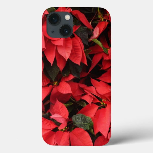 Red Poinsettias II Kerstfeestdag Floral Case-Mate iPhone Case (Achterkant)