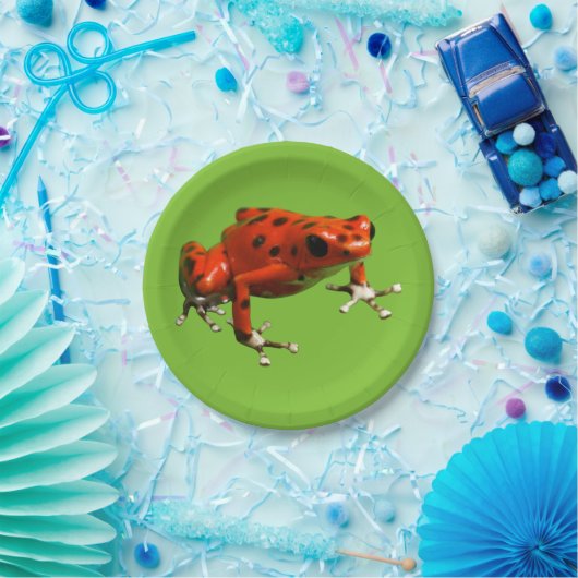 Red Poison Dart Frog Papieren Bordje (Feest)