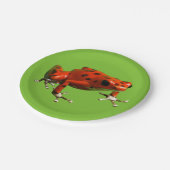 Red Poison Dart Frog Papieren Bordje (Gekanteld)
