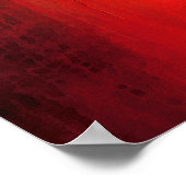 Red Polar - Poster d'art Abstrait (Coin)