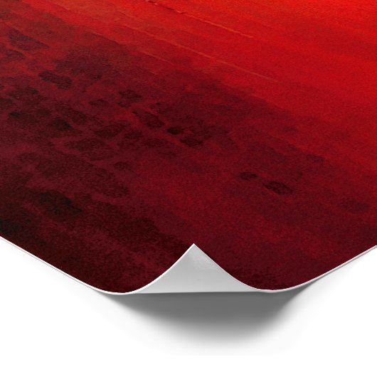Red Polar - Poster d'art Abstrait (Coin)