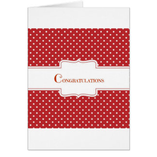 Red Polka Dot Félicitations