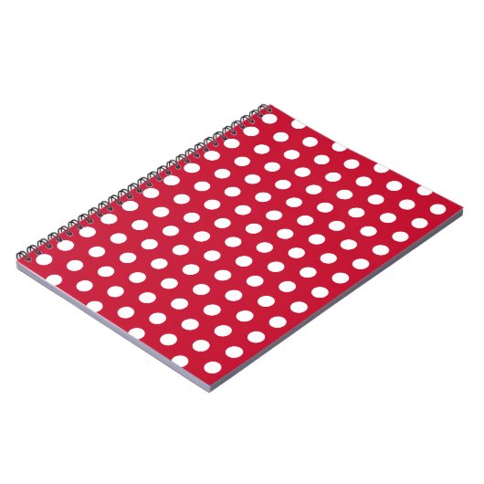 Red Polka Dot Kitchen Recette Carnet cadeau (Côté gauche)