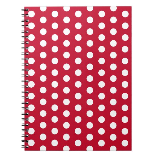Red Polka Dot Kitchen Recette Carnet cadeau (Devant)