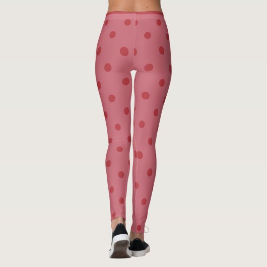 Red Polka Dot Leggings (Achterkant)