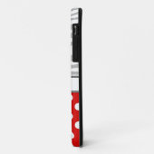 Red Polka Dot Light Zebra Imprimer iPhone 5 Coque (Dos/Gauche)