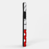 Red Polka Dot Light Zebra Imprimer iPhone 5 Coque (Dos/Droite)