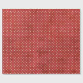 Red Polka Dot Modern Farmhouse Cadeaupapier (Vlak)