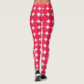 Red Polka Dot Monogram Leggings (Achterkant)