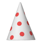 Red Polka Dot op Pink Party Pet Feesthoedjes (Rechts)