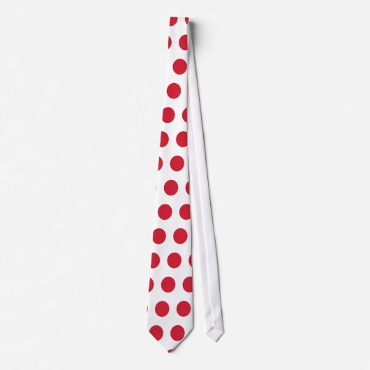 Red Polka Dot Stropdas (Voorkant)