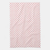 Red Polka Dot Theedoek (Verticaal)