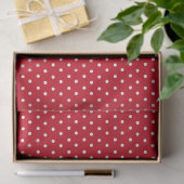 Red Polka Dot Tissuepapier (Geschenk)