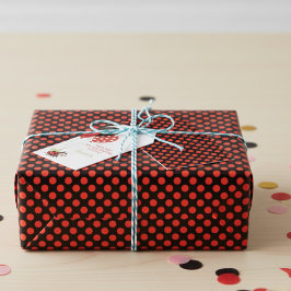 Red Polka Dot Wrapping Paper Cadeaupapier