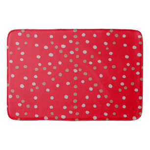 Red Polka Dots Badmat