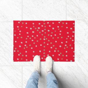 Red Polka Dots Deurmat