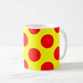 Red Polka Dots Koffiemok (Voorkant rechts)