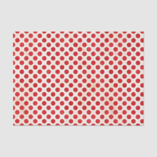 Red Polka Dots Pattern Tissuepapier