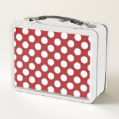 Red Polka Dots, Polka Dot Pattern, Stippen, gedopt (Achterkant)