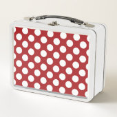 Red Polka Dots, Polka Dot Pattern, Stippen, gedopt (Voorkant)