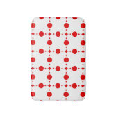Red Polka Dots, Polka Dot Pattern, Stippen, gedopt Badmat (Voorkant Verticaal)