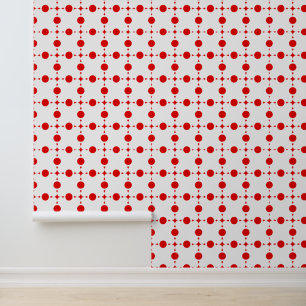 Red Polka Dots, Polka Dot Pattern, Stippen, gedopt Behang