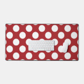 Red Polka Dots, Polka Dot Pattern, Stippen, gedopt Bureaumat (Keyboard & Muis)