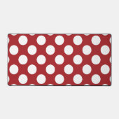 Red Polka Dots, Polka Dot Pattern, Stippen, gedopt Bureaumat (Voorkant)