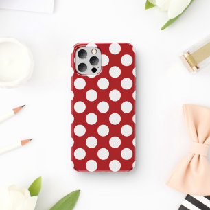 Red Polka Dots, Polka Dot Pattern, Stippen, gedopt iPhone 11 Hoesje