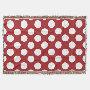 Red Polka Dots, Polka Dot Pattern, Stippen, gedopt Deken