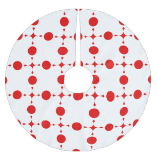 Red Polka Dots, Polka Dot Pattern, Stippen, gedopt Kerstboom Rok