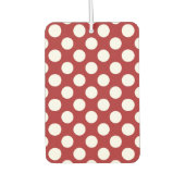 Red Polka Dots, Polka Dot Pattern, Stippen, gedopt Luchtverfrisser (Voorkant)