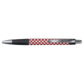 Red Polka Dots, Polka Dot Pattern, Stippen, gedopt Pen (Achterkant)