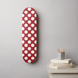 Red Polka Dots, Polka Dot Pattern, Stippen, gedopt Skateboard