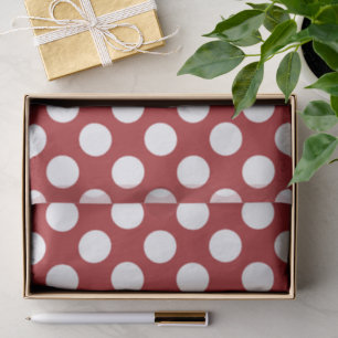 Red Polka Dots, Polka Dot Pattern, Stippen, gedopt Tissuepapier