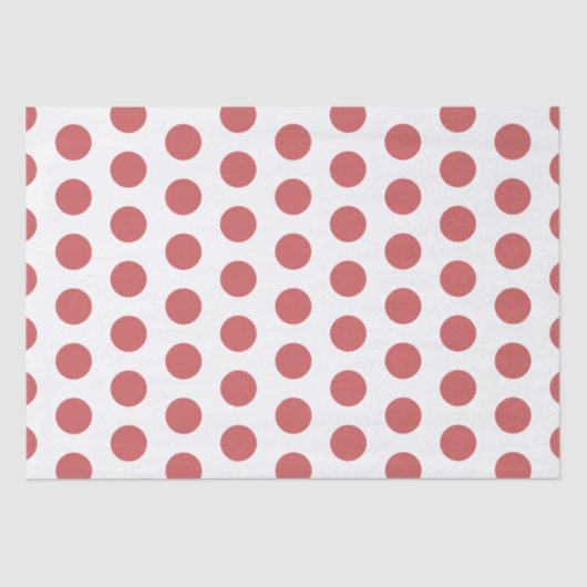 Red Polka Dots Retail Verpakking Tissuepapier (Voorkant)