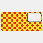 Red Polka Dots Samsung Galaxy Hoesje (Linkerkant)