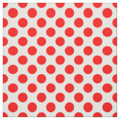 Red Polka Dots Stof (Swatch)