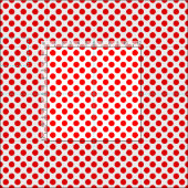 Red Polka Dots Stof (Delen)