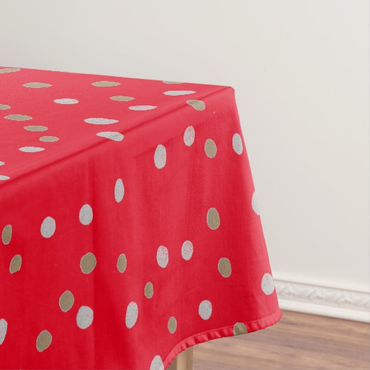 Red Polka Dots Tafelkleed (Voorbeeld)