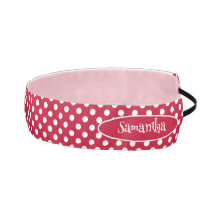 RED + Polka White Dots