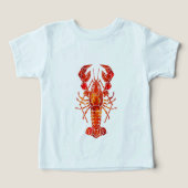 Red polygonal lobster (Design Recto)