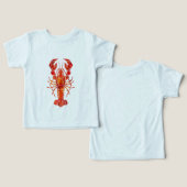Red polygonal lobster (Design Recto & Verso)