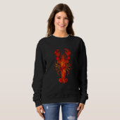 Red polygonal lobster trui (Voorkant volledig)