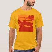 Red Pop Art Corvette T-shirt (Voorkant)