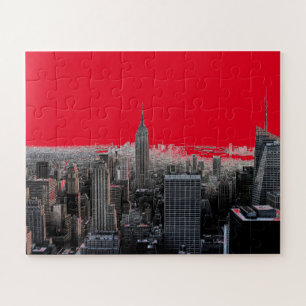 Red Pop Art New York City Manhattan Legpuzzel