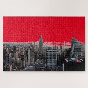 Red Pop Art New York City Manhattan Legpuzzel